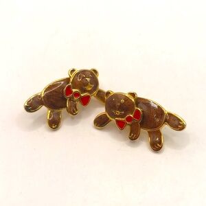 Vintage Berebi Teddy Bear Earrings
